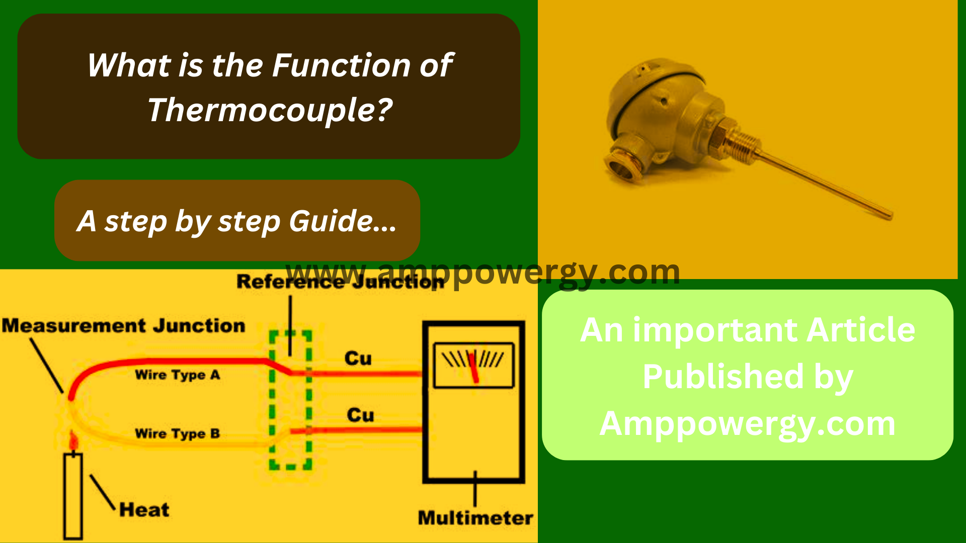 What is the Function of Thermocouple?